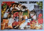 Puzzel poezen 1500 stukjes Castorland, Ophalen of Verzenden, 500 t/m 1500 stukjes, Zo goed als nieuw, Legpuzzel