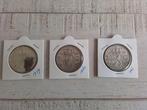 3x Zilveren Juliana rijksdaalders : 1959 / 1960 / 1961, Postzegels en Munten, Munten | Nederland, Zilver, 2½ gulden, Ophalen of Verzenden