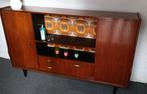 Vintage Dressoir Highboard, Huis en Inrichting, Kasten | Dressoirs, Ophalen, Gebruikt, Met deur(en), 150 tot 200 cm