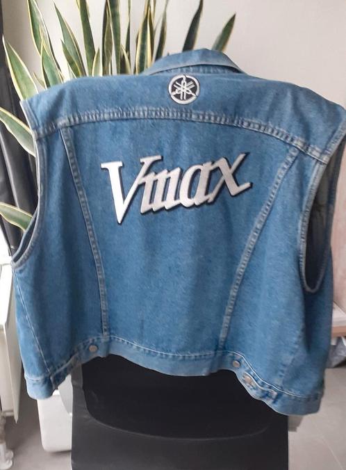 Denim vest met Yamaha Vmax logo, Motoren, Kleding | Motorkleding, Jas | textiel, Nieuw zonder kaartje, Ophalen of Verzenden