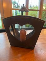 Kaarsenhouder met Hartvormig, Huis en Inrichting, Woonaccessoires | Krantenbakken en Lectuurbakken, Ophalen of Verzenden, Zo goed als nieuw