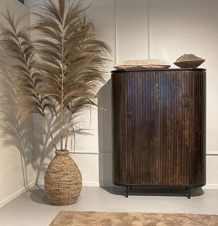 Opbergkast 'Noor' Walnoot Bruin | 150 cm, Huis en Inrichting, Kasten | Wandmeubels, Nieuw, 150 tot 200 cm, Minder dan 150 cm, 25 tot 50 cm