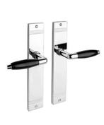 Deurbeslag ,tbv 2 deuren, in zeer goede staat, Doe-het-zelf en Verbouw, Ophalen of Verzenden, Gebruikt, Chroom, Klink of Kruk