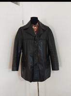 Vintage leather jacket - Maat L/XL - Als Nieuw - Unisex, Zwart, Vintage dressing, Maat 56/58 (XL), Ophalen of Verzenden