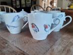 Servies mokjes vogeltjes four seasons senseo-maat 3x, Huis en Inrichting, Keuken | Servies, Ophalen of Verzenden, Overige stijlen