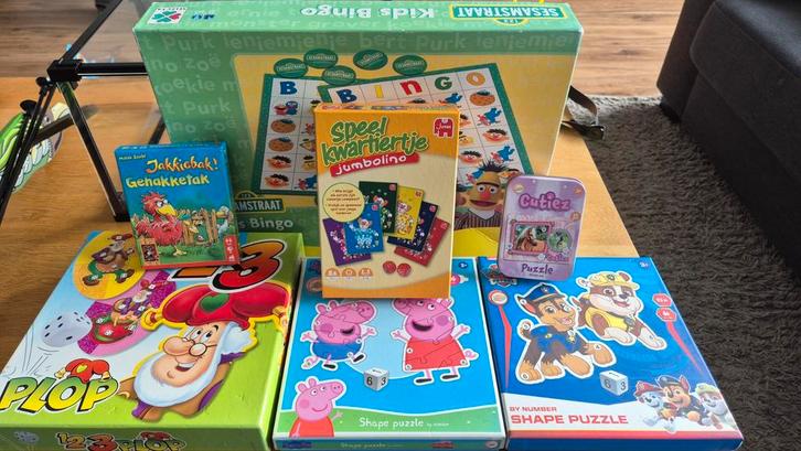 Diverse Puzzels en Spelletjes voor Kinderen, Hobby en Vrije tijd, Denksport en Puzzels, Zo goed als nieuw, Overige typen, Minder dan 500 stukjes