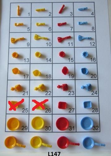 L147 LEGO KEUKENGEREI VORK MES LEPEL SPATEL KOM MINIFIG ACC beschikbaar voor biedingen