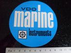 sticker vdo marine instruments logo blauw, Verzenden, Zo goed als nieuw, Merk