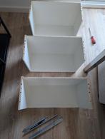 IKEA BESTA lades Ladeframe Wit + laderails 60x25x40cm 3x, Huis en Inrichting, Kasten | Dressoirs, Ophalen, Kunststof, Gebruikt