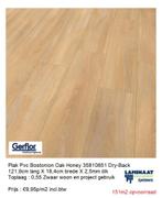 Plak Pvc vloer € 9,95m² Bostonion Oak Honey Toplaag 0,55, Plak Pvc vloer, Bruin, 75 m² of meer, Nieuw