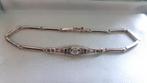 Zilveren Art Deco Armband met Steentjes. GRATIS Verzending., Verzenden, Zilver, Armband