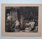 Adolphe Lalauze, ets anno 1881, cache cache, Ophalen of Verzenden