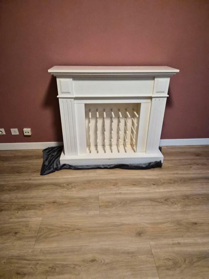 Mooie schouw met wijnrek, Huis en Inrichting, Woonaccessoires | Wijnrekken, Gebruikt, Minder dan 50 cm, Hout, Ophalen