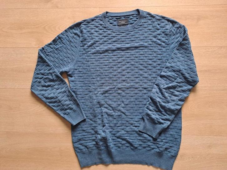 Distinction McGregor Trui - 100% Pima Cotton, Kleding | Heren, Truien en Vesten, Zo goed als nieuw, Maat 48/50 (M), Blauw, Ophalen of Verzenden