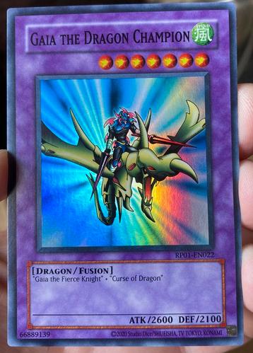 Yu-Gi-Oh! Gaia the Dragon Champion RP01 Retro Pack Print ! beschikbaar voor biedingen