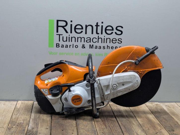 STIHL TS 420 Benzine Doorslijper, Bandenzaag, Doe-het-zelf en Verbouw, Gereedschap | Zaagmachines, Gebruikt, Cirkelzaag, 1200 watt of meer
