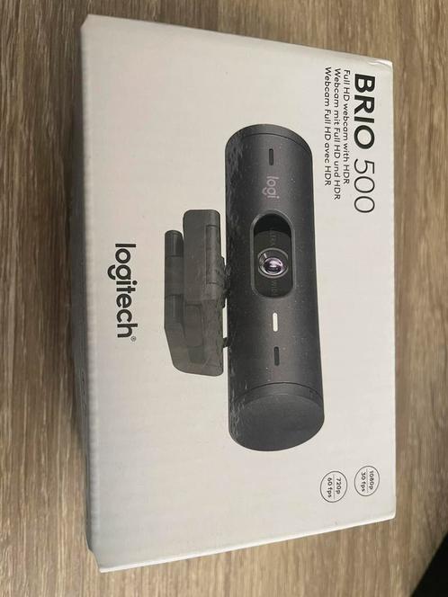 Logitech Brio 500 Full HD 1920x1080 Webcam - Black, Computers en Software, Webcams, Zo goed als nieuw, Bedraad, ChromeOS, Windows