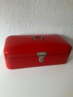 Rode emaille broodtrommel, Antiek en Kunst, Antiek | Emaille, Ophalen