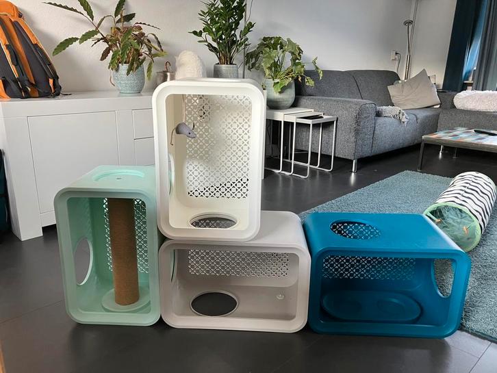 Beeztees cat cubes, Dieren en Toebehoren, Krabmeubelen, Gebruikt, Krabpaal, Ophalen