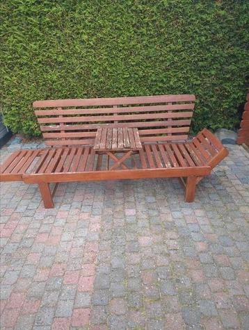 Houten tuinbank ( opknapper) beschikbaar voor biedingen
