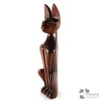 GEZOCHT: Grote zittende houten cat kat, Verzamelen, Ophalen, Zo goed als nieuw, Overige typen