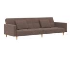 Slaapbank 2-zits taupe, Huis en Inrichting, Ophalen, 100 cm, Bruin, Tweepersoons
