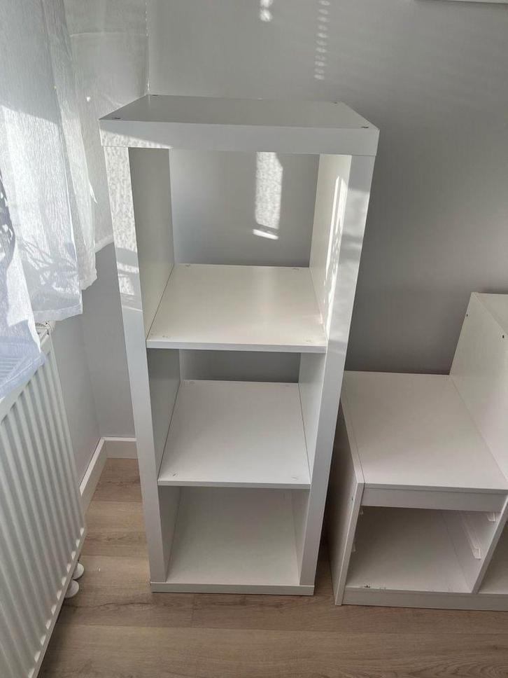 3 vaks ikea Kallax vakkenkast open kast 3x1 wit, Huis en Inrichting, Kasten | Ladekasten, Zo goed als nieuw, Minder dan 100 cm