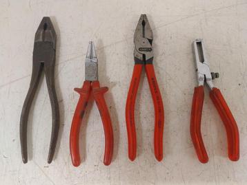 4 stk. tangen, kombinatietang, punttang Knipex, Benzler beschikbaar voor biedingen
