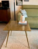 Zara Home Gouden Bijzettafel, 45 tot 60 cm, Minder dan 55 cm, Metaal of Aluminium, Vierkant