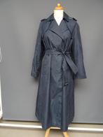 NINO maat 38, lange donkerblauwe trenchcoat., Maat 38/40 (M), Blauw, Ophalen of Verzenden, NINO