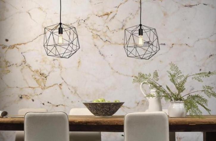 Romi Lamp Draadstaal - Stijlvolle Hanglamp, Huis en Inrichting, Lampen | Hanglampen, Zo goed als nieuw, Minder dan 50 cm, Metaal