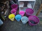 Bloempotten, buiten potten, Tuin en Terras, Bloempotten, Ophalen, Gebruikt, Rond, Aardewerk