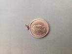 Gouden Wilhelmina munt hanger, Ophalen, Goud, Goud, Overige voorstellingen