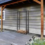 Houtopslag | Brandhoutrek | Houtrek | 100x25x196cm | Staal, Minder dan 3 m³, Ophalen of Verzenden, Overige houtsoorten, Blokken