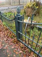 IJzeren dubbele Sierpoort, Tuin en Terras, Tuinhekken en Hekwerk, Ophalen, Met poort, Gebruikt, Sierhekwerk