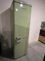 Retro amerikaanse groene koelkast, Witgoed en Apparatuur, Ophalen, 200 liter of meer, 60 cm of meer, Met aparte vriezer