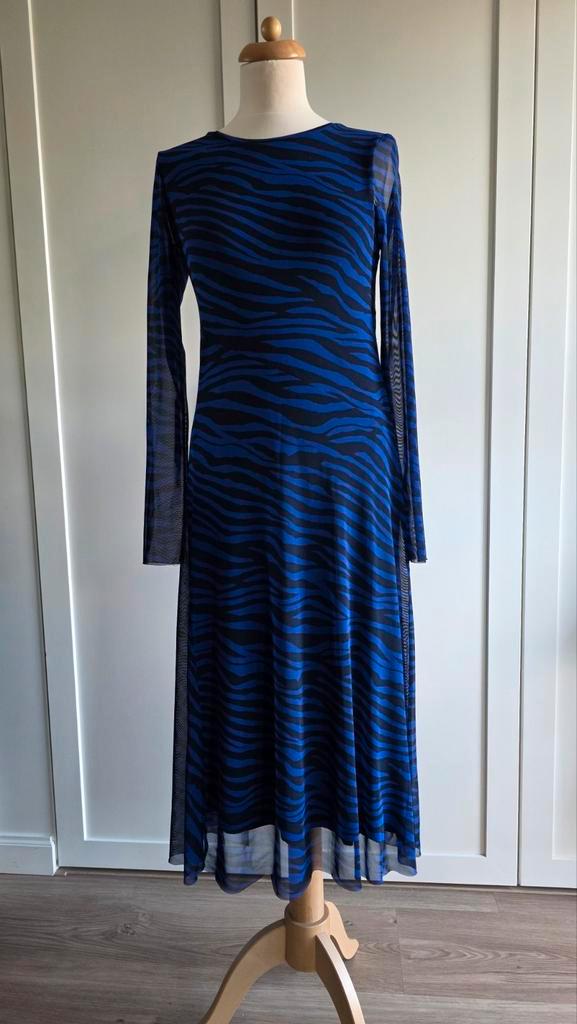 Als nieuw! Mooie Tramontana jurk kobaltblauw/donkerblauw (S), Kleding | Dames, Jurken, Zo goed als nieuw, Maat 36 (S), Blauw, Onder de knie