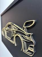 Porsche wanddecoratie - Auto muurdecoratie - 44x25 cm, Ophalen, Nieuw