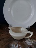 melkkannetje-schalenset- groot pannenkoekbord Petrus regout, Ophalen of Verzenden