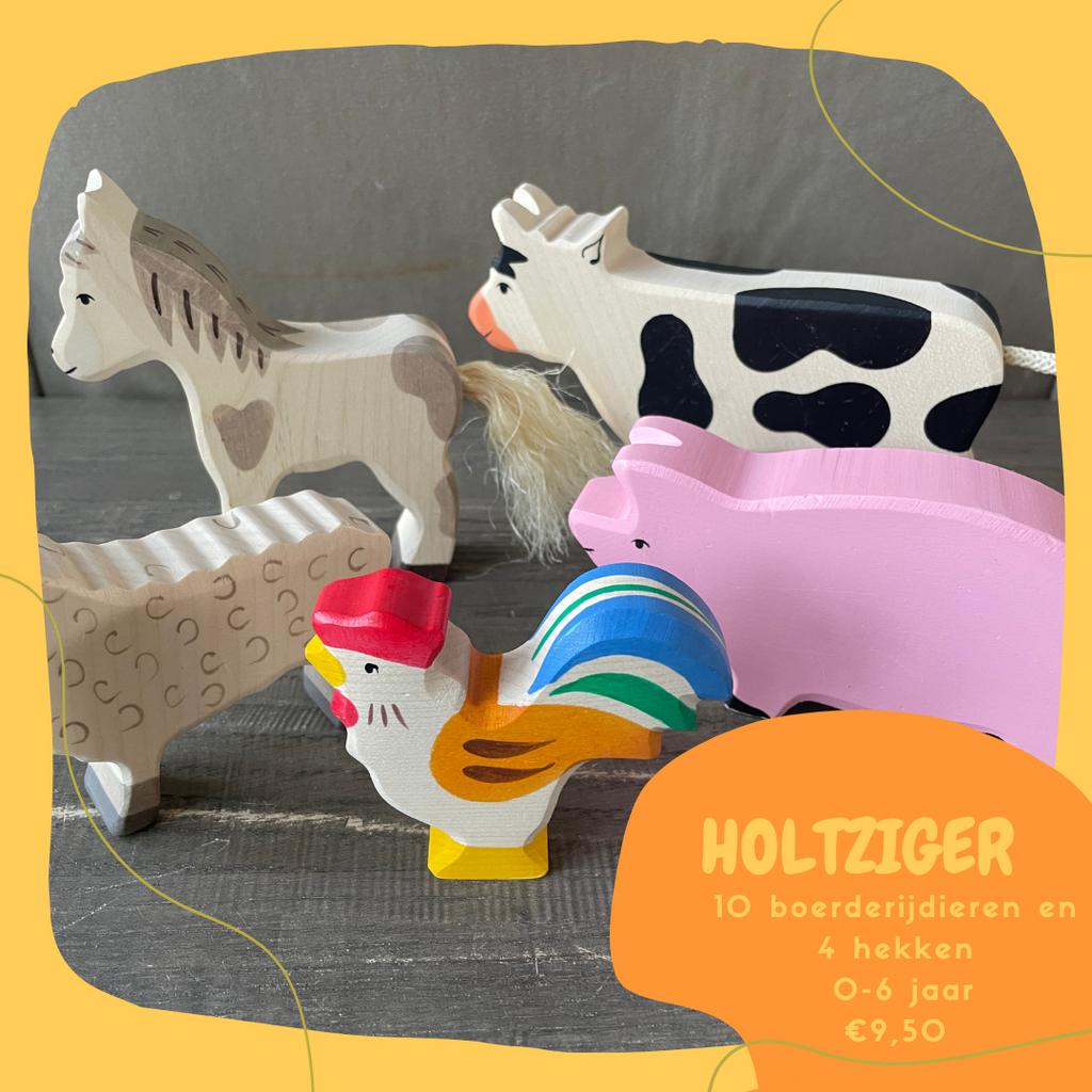 Holztiger boerderijdieren en smartmax dierentuin te huur, Ophalen, Zo goed als nieuw