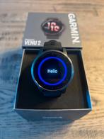 Garmin Venu 2 45mm Zwart ZGAN (2024) met doos en papieren., Ophalen, Hartslag, Zwart, Zo goed als nieuw