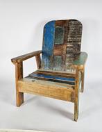 Kinder - Loungestoel - gerecycled hout - sloophout - 2000, Overige typen, Ophalen of Verzenden, Zo goed als nieuw