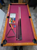 Pool-biljarten met of voor de kinderen? Met afdekplaat., Een of twee spelers, Ophalen, Zo goed als nieuw