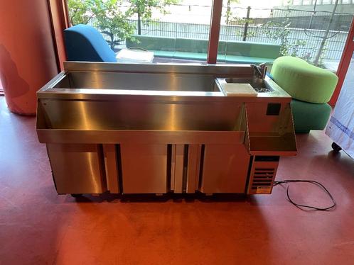 Professionele Cocktail Station met ingebouwde koelkast – RVS, Zakelijke goederen, Horeca | Keukenapparatuur, Koelen en Vriezen