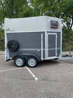 Zeer nette humbaur 2 paards met zadelkamer, Gebruikt, Humbaur, Ophalen of Verzenden, 2-paards trailer