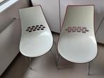 2x Calligaris Jam vintage stoelen rood wit, Kunststof, Gebruikt, Twee, Rood
