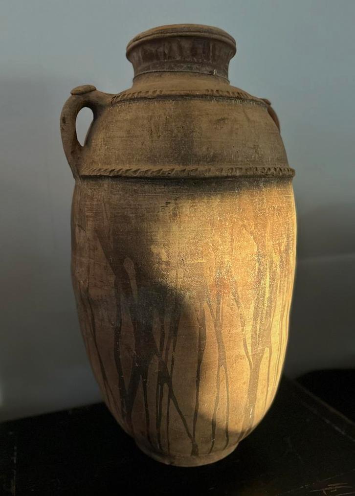 Marokkaanse aardewerk kruik sober sleets, Antiek en Kunst, Curiosa en Brocante, Ophalen