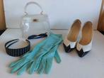 Fifties sixties kavel , handtas, orginele schoenen ea, Antiek en Kunst, Ophalen of Verzenden