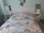 Tweepersoonsbed (gratis afhalen), Huis en Inrichting, Slaapkamer | Bedden, Ophalen, Gebruikt, Wit, Tweepersoons