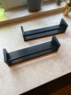 Ikea wandplank zwart, set van 2, Ophalen of Verzenden, Zo goed als nieuw